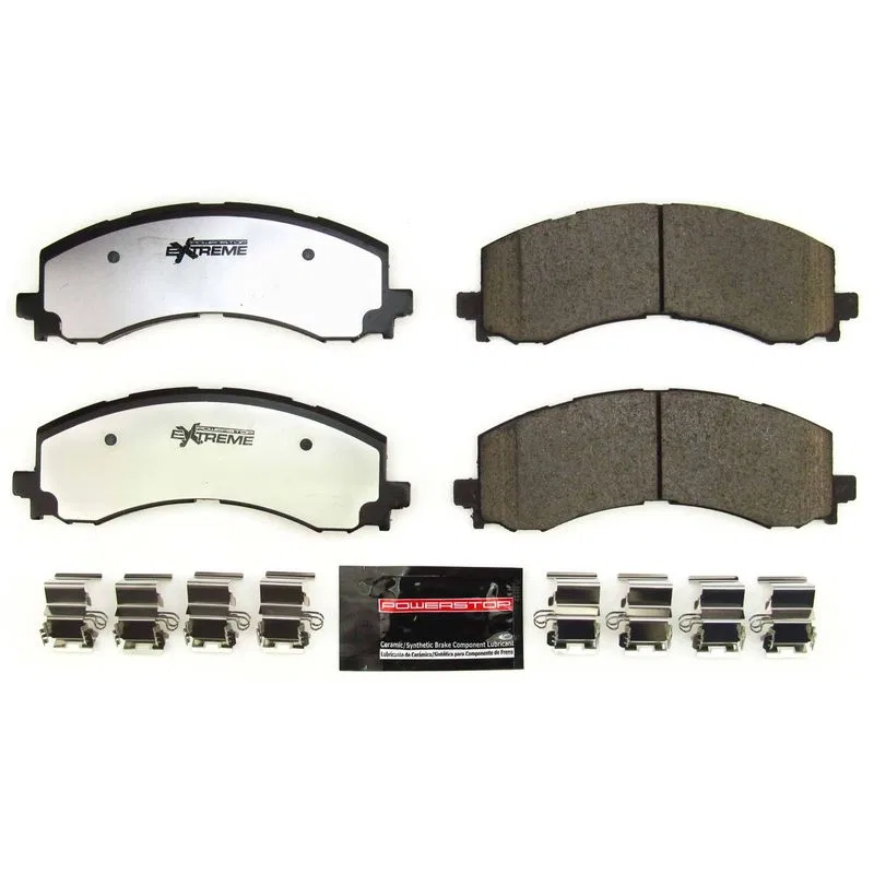 Z36-2382 – POWERSTOP Brake Pad, FMSI Number D2382 Carbon-Fiber Ceramic Brake Pads Set Of 4 With Premium Stainless Ste...